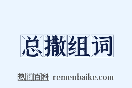 总撒组词是什么意思的图片